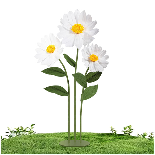 Daisy Paper Flowers (White)