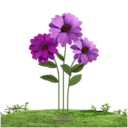 Daisy Paper Flowers (Gradient Purple)