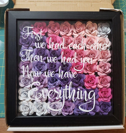Mverse 18 Purple Roses Artificial Flowers, Forever Rose Paper Flower Gift Décor Cupcake Topper (Light Purple)