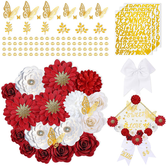 Paper Flowers Set (Red)