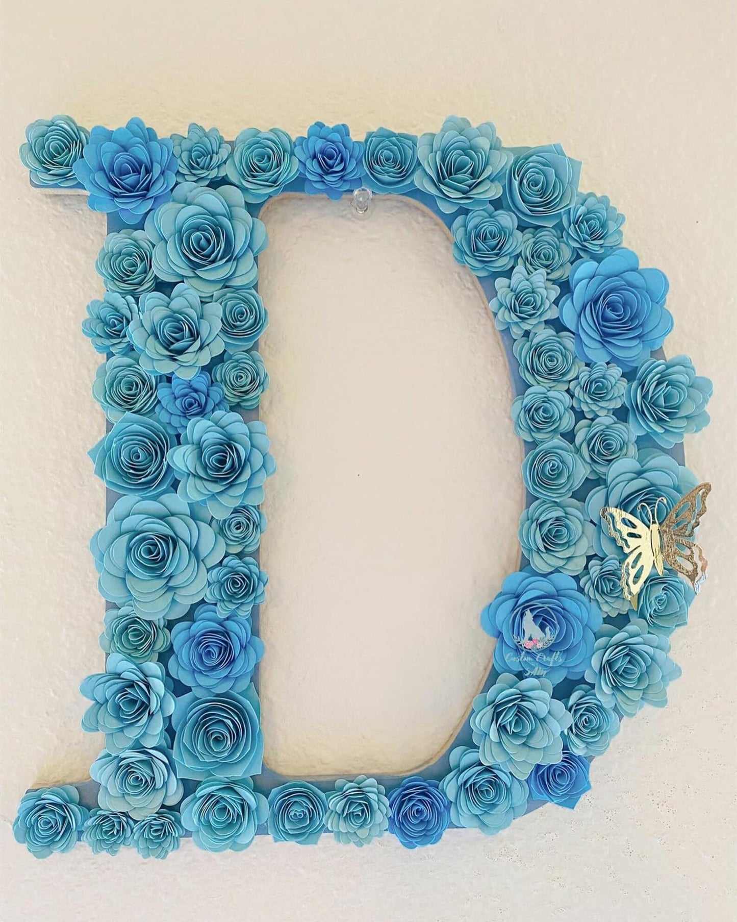 Mverse Light Blue Roses Artificial Flowers, Mini Paper Flower Crafts DIY Gift Decorations for Custom Shadow Box Frame, Graduation Cap, Cake Topper (18 Pieces, Light Blue)