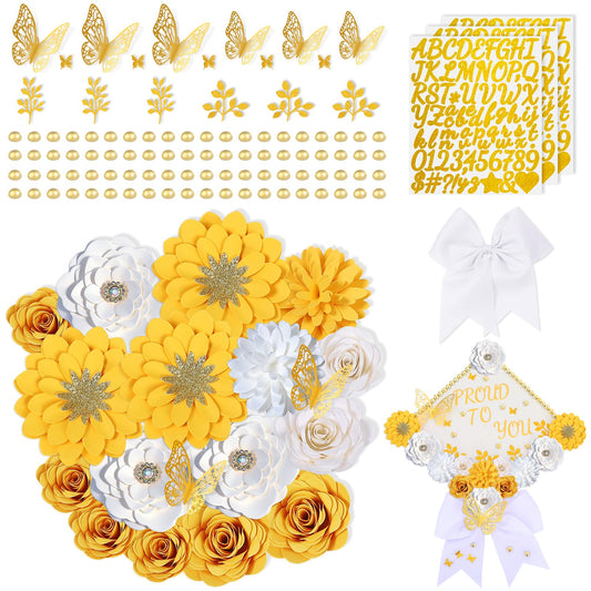 Paper Flowers Decorations (Yellow)